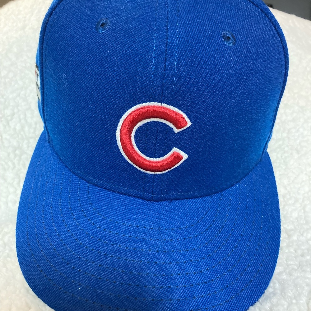 Official On-Field Chicago Cubs baseball cap post-season 2018